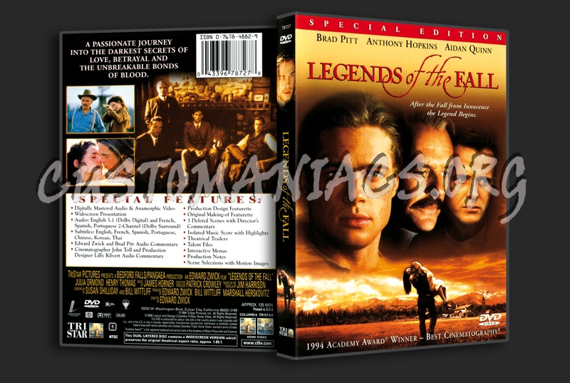 Legends Of The Fall dvd cover