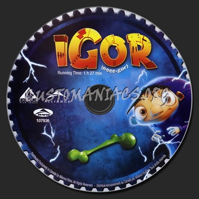 Igor dvd label