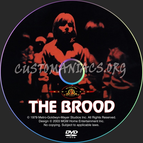 The Brood dvd label
