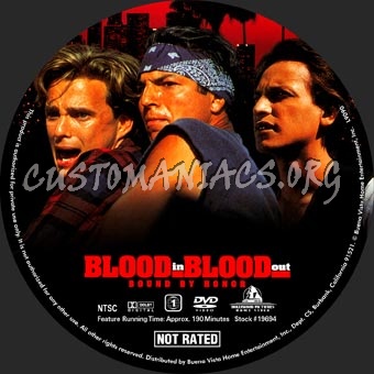 Blood In Blood Out dvd label