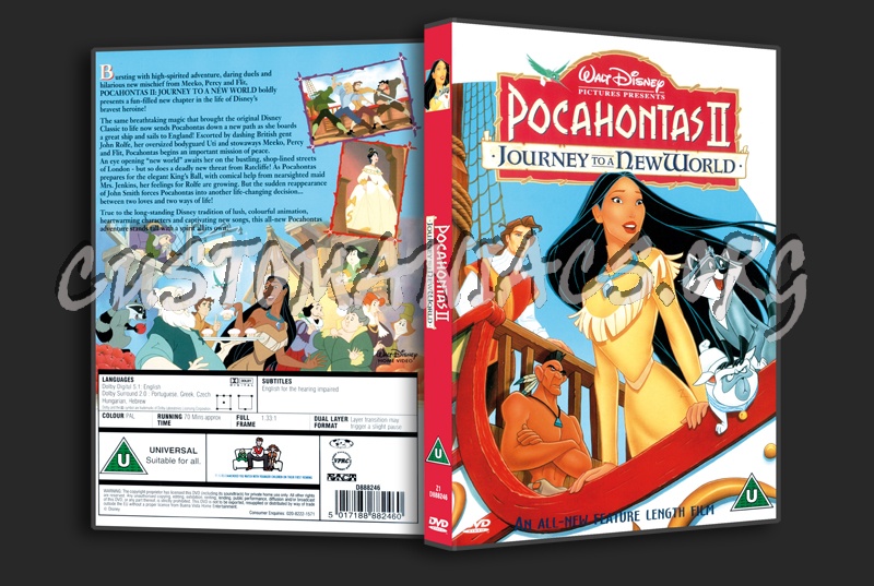 Pocahontas 2 dvd cover