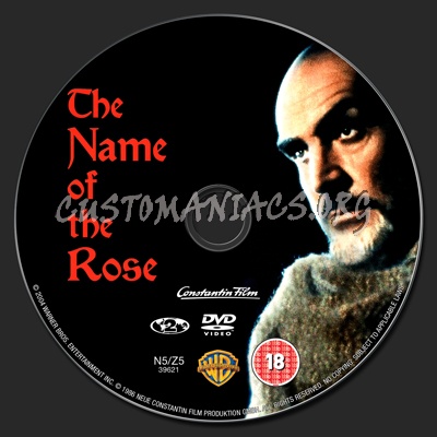 Name Of The Rose, The dvd label