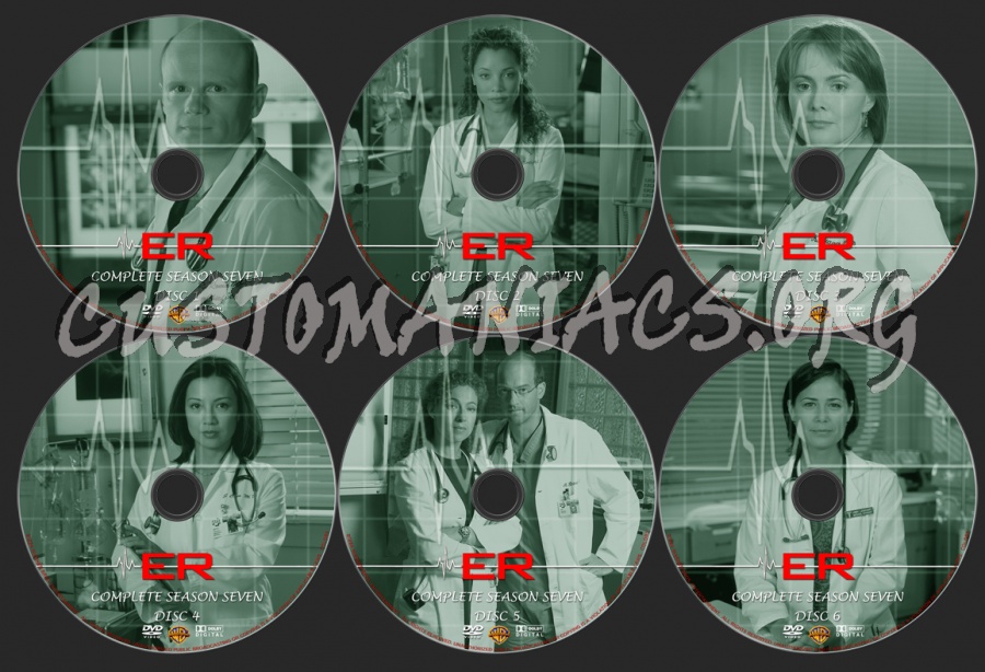 ER Season 7 dvd label