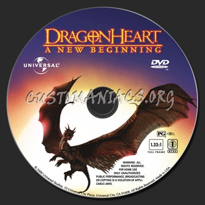 Dragonheart - A New Beginning dvd label