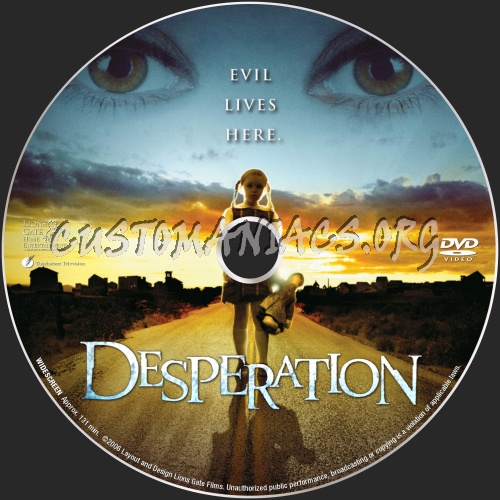 Desperation dvd label