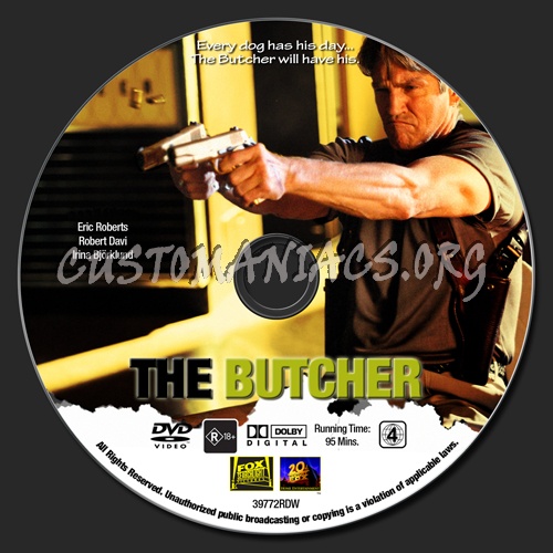 The Butcher dvd label