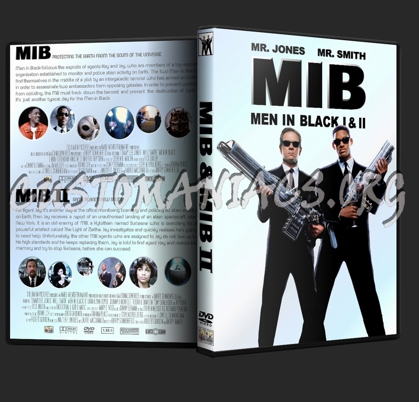 Men In Black 1 & 2 dvd cover