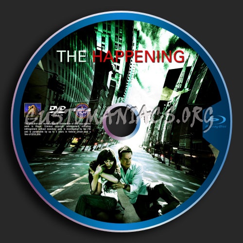 The Happening blu-ray label