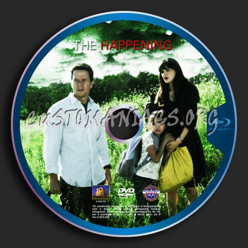 The Happening blu-ray label