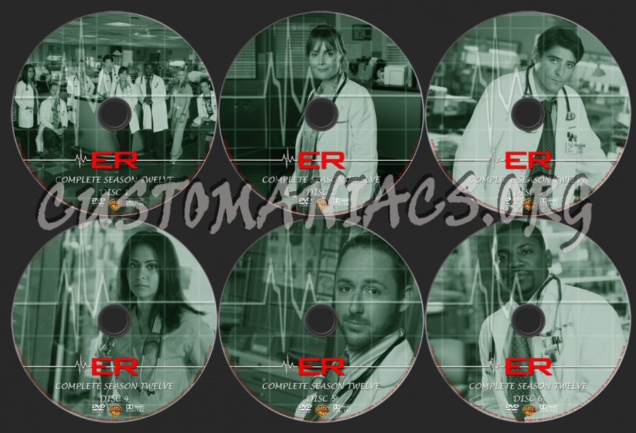ER Season 12 dvd label