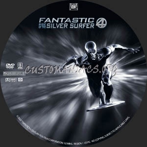 Fantastic 4: Rise of the  Silver Surfer dvd label