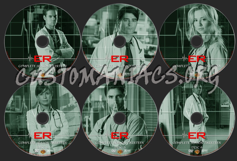 ER Season 13 dvd label