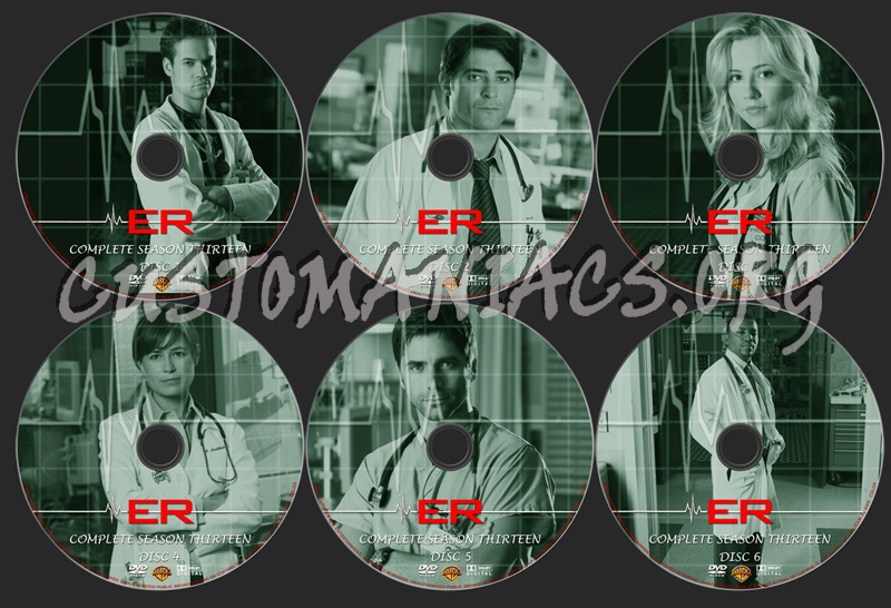 ER Season 13 dvd label
