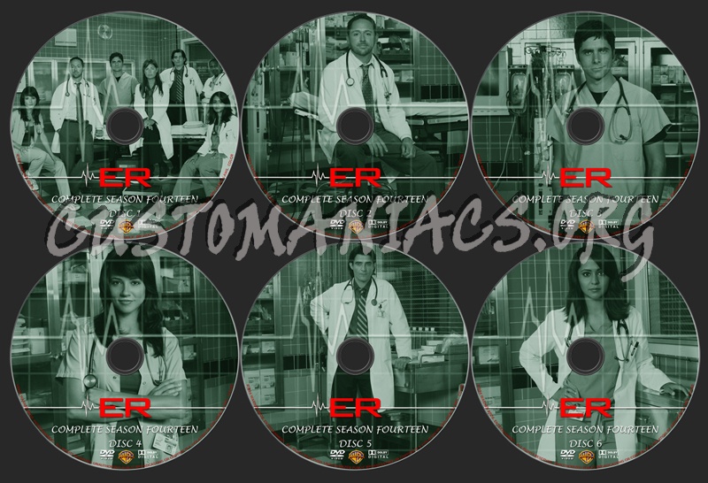 ER Season 14 dvd label