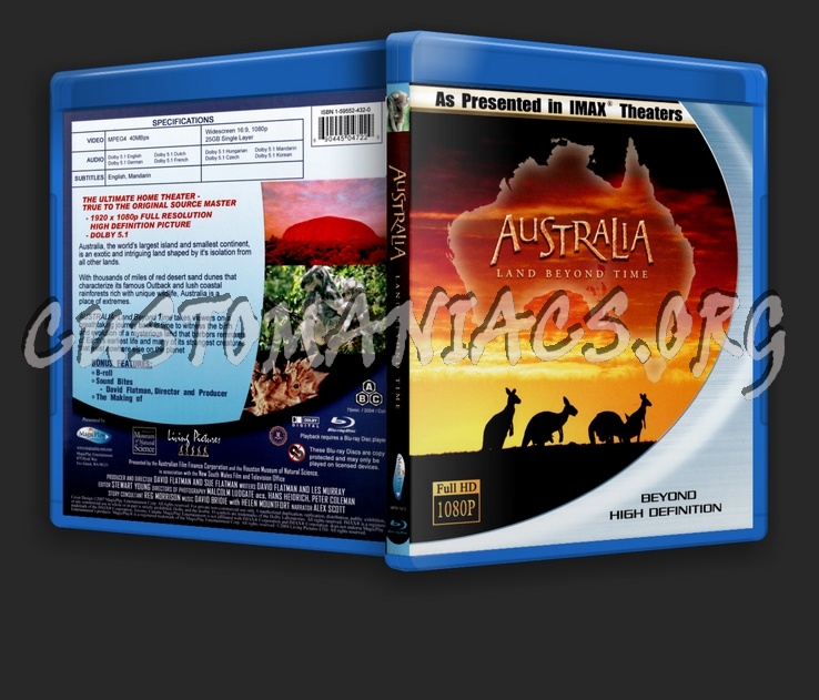 Imax Australia blu-ray cover