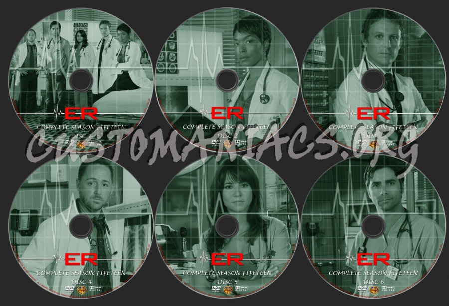 ER Season 15 dvd label