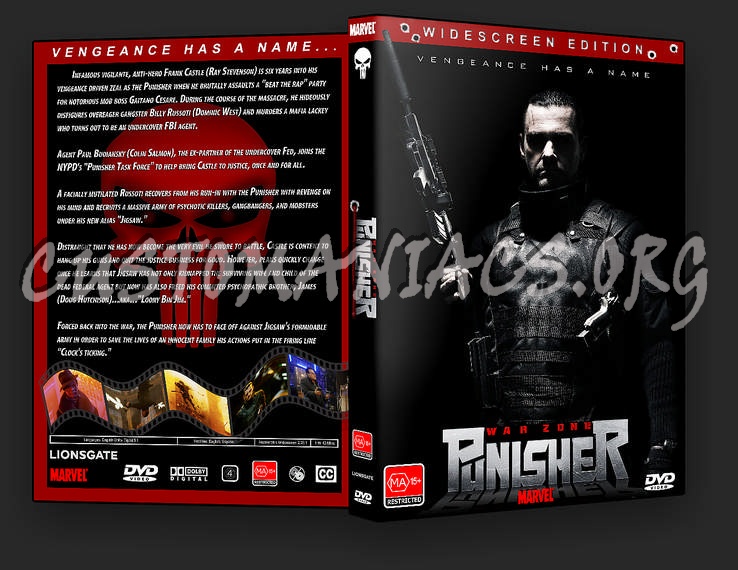 Punisher: War Zone dvd cover
