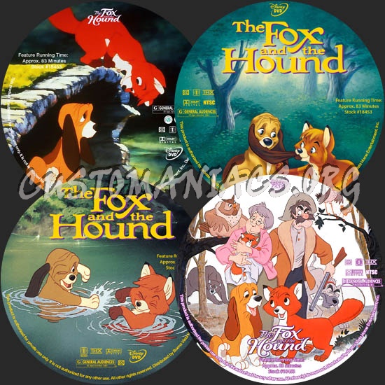 The Fox and the Hound dvd label