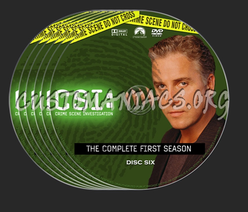 CSI Season 1 dvd label