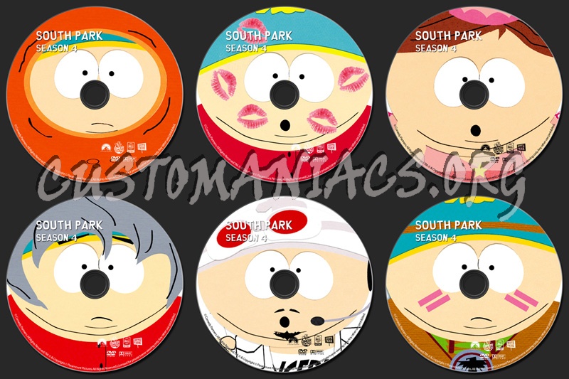 South Park Season 4 dvd label