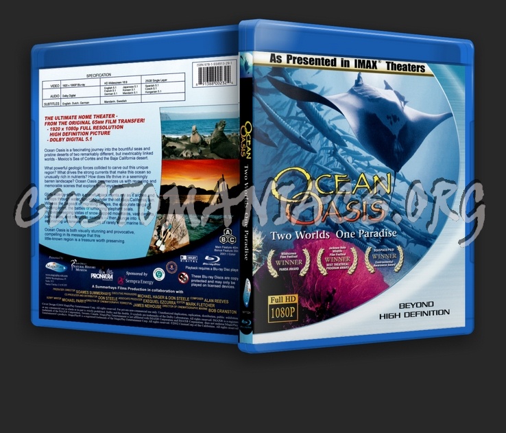 Imax Ocean Oasis blu-ray cover