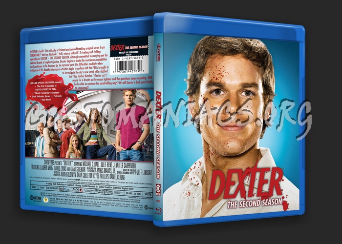Dexter Season 2 blu-ray cover