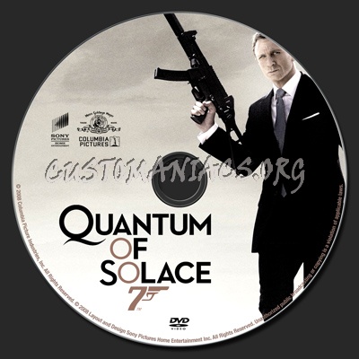 Quantum Of Solace dvd label