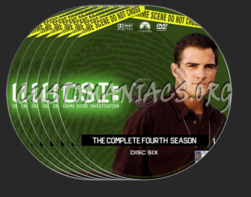 CSI Season 4 dvd label