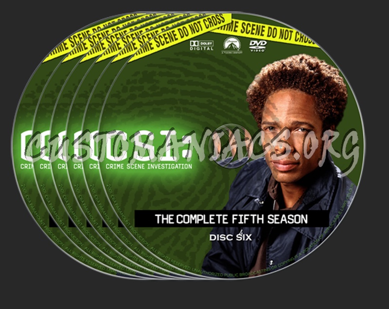 CSI Season 5 dvd label