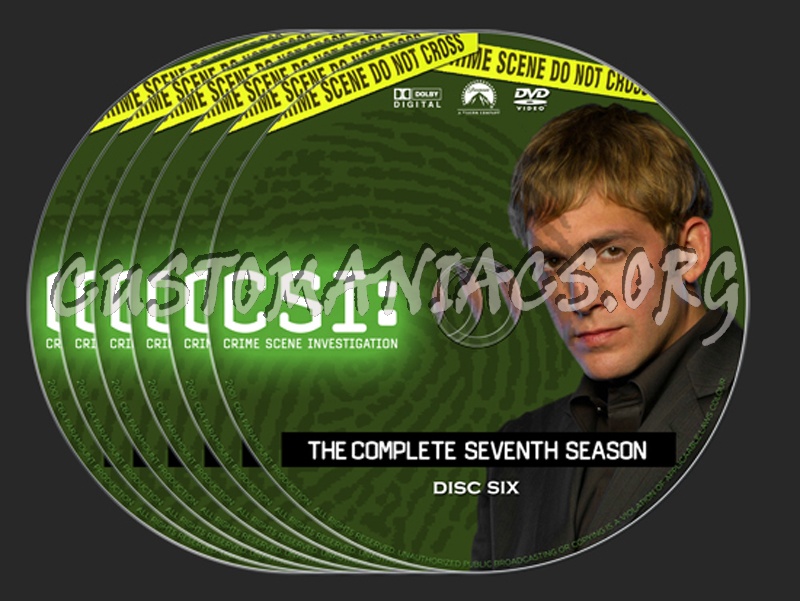 CSI Season 7 dvd label