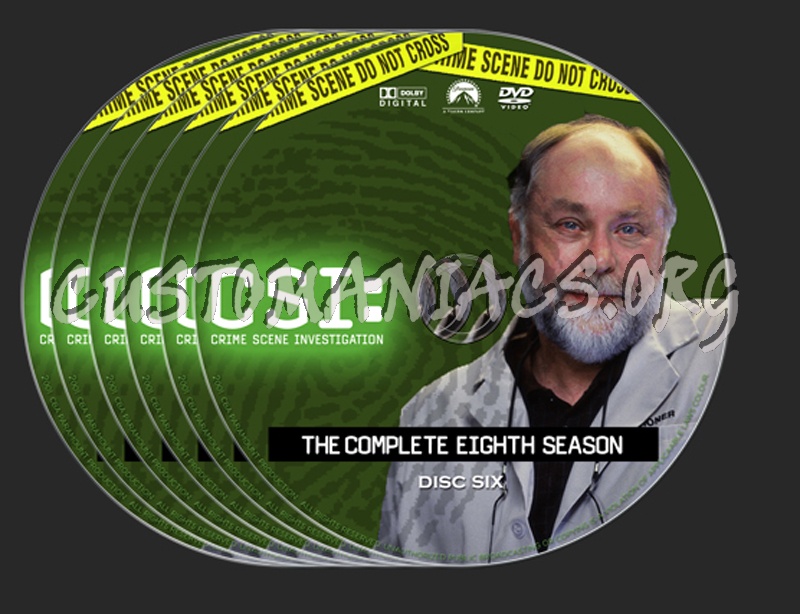 CSI Season 8 dvd label