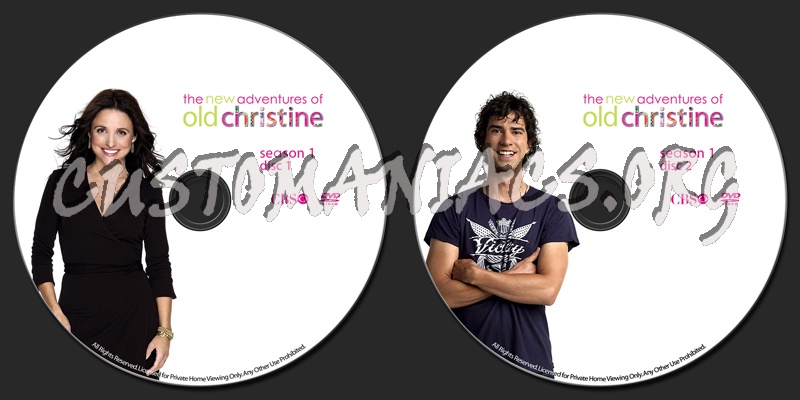 The New Adventures Of Old Christine Season 1 dvd label