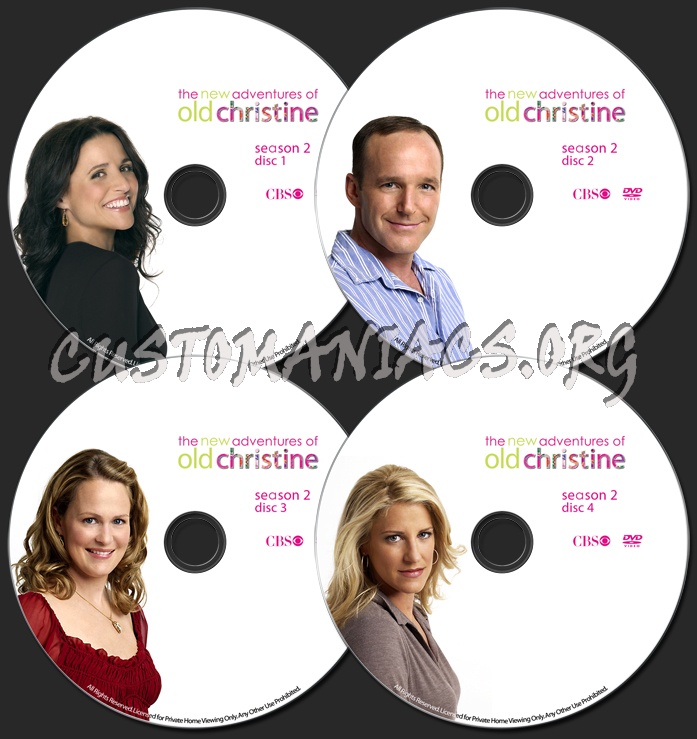 The New Adventures Of Old Christine Season 2 dvd label