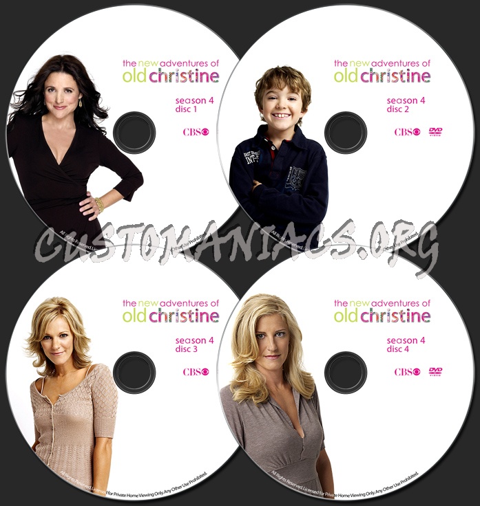 The New Adventures Of Old Christine Season 4 dvd label