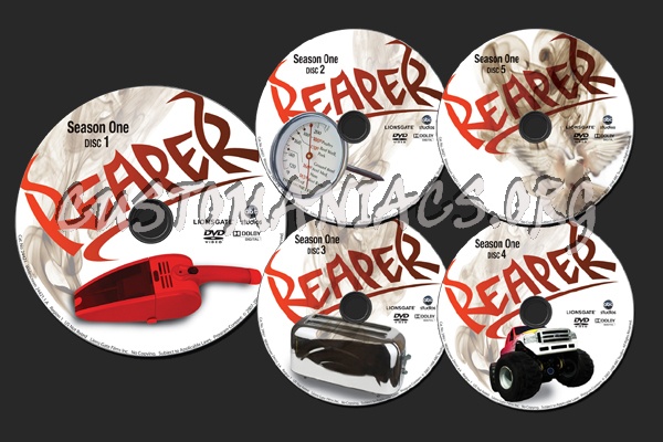Reaper Season 1 dvd label