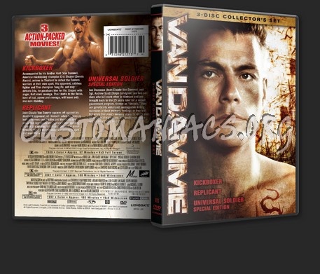 Kickboxer / Replicant / Universal Soldier dvd cover