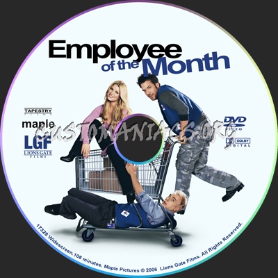 Employee of the Month dvd label