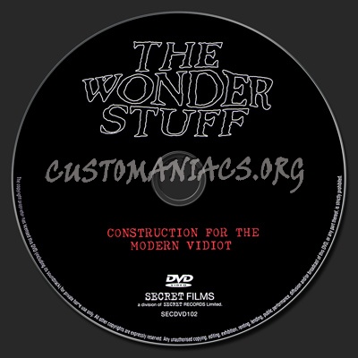 The Wonder Stuff - Constuction For The Modern Vidiot dvd label