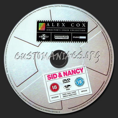 Sid and Nancy dvd label