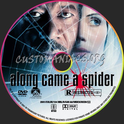 Along Came A Spider dvd label