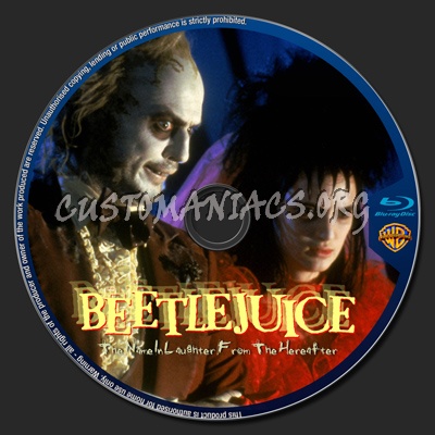 Beetlejuice blu-ray label