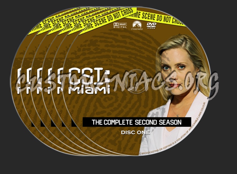 CSI Miami Season 2 dvd label