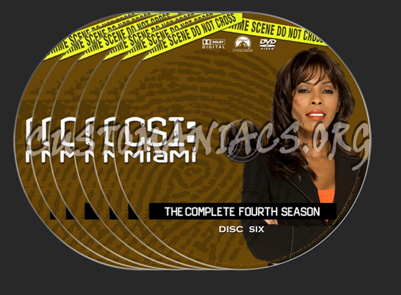 CSI Miami Season 4 dvd label