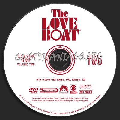 The Love Boat Season 1 Volume 2 dvd label