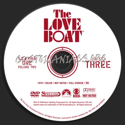 The Love Boat Season 1 Volume 2 dvd label