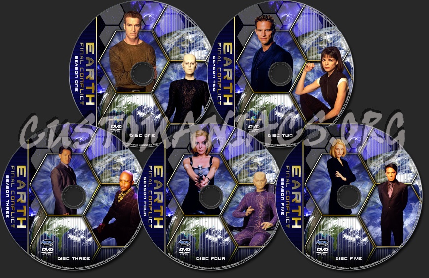 Earth: Final Conflict - TV Collection dvd label