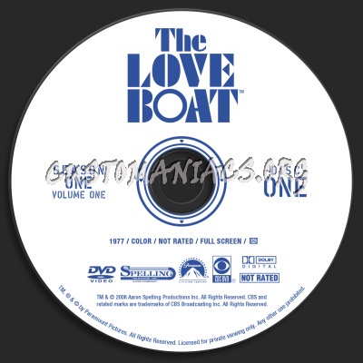 The Love Boat Season 1 Volume 1 dvd label