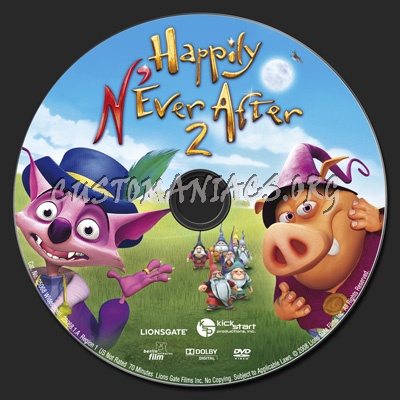 Happily N'ever After 2 dvd label