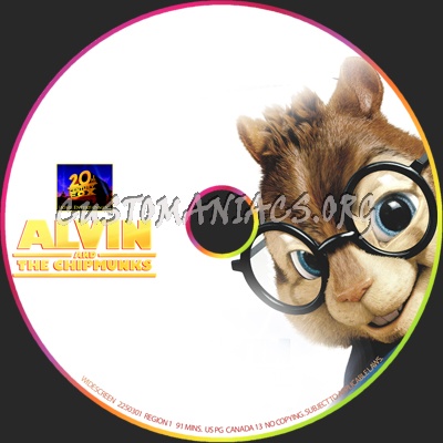 Alvin and the Chipmunks dvd label