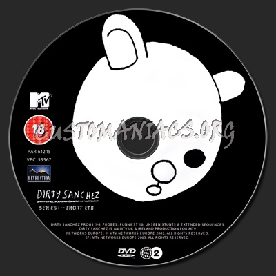 Dirty Sanchez dvd label